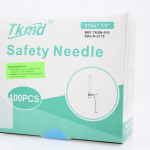 Agujas. Tipo; huber angulada a 90 ° de acero inoxidable para utilizarse con las claves 060.303.0123 y 060.167.8782 Longitud: 20 mm Calibre: 19G Envase con 100 piezas